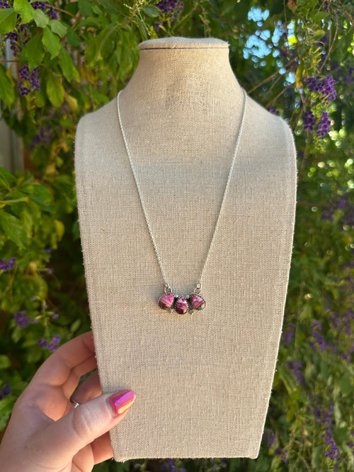 Handmade Pink Dream & Sterling Silver Necklace