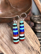 Santo Domingo Layered Multistone Earrings by Ronald Chavez, Stacked Gems #5