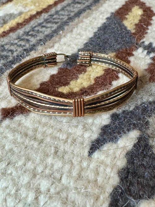 Vintage Handmade Copper Bracelet