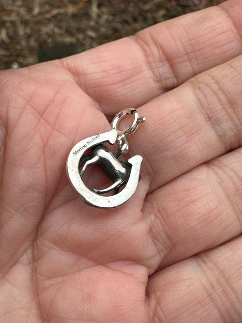 Sterling Silver Horseshoe Charm