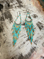 “The Golden Collection”  Desert Canyon Handmade Multi Color Beaded Earrings