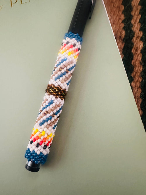Navajo Made Muticolor Beaded Pen