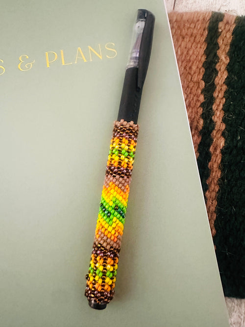 Navajo Made Muticolor Beaded Pen
