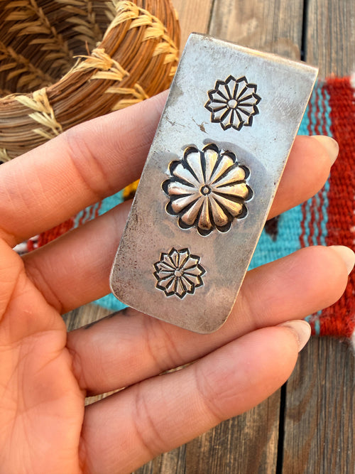 Handcrafted Old Pawn Sterling Silver Money Clip