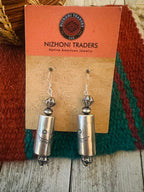 Handcrafted Sterling Silver Beaded Dangle Earrings