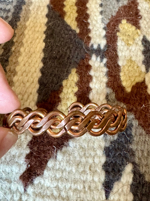 Vintage Handmade Copper Cuff Bracelet