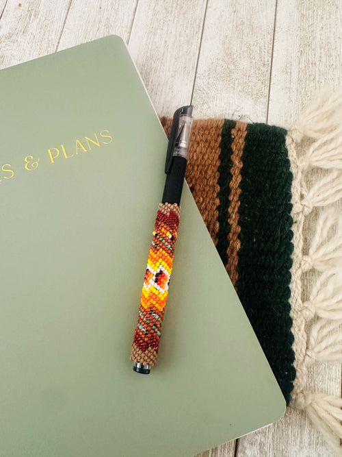 Navajo Made Muticolor Beaded Pen