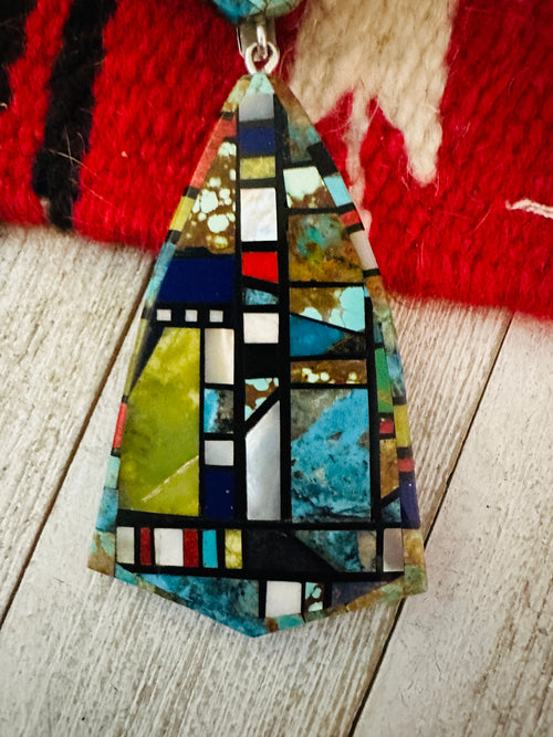 Santo Domingo Multi Stone Inlay Pendant