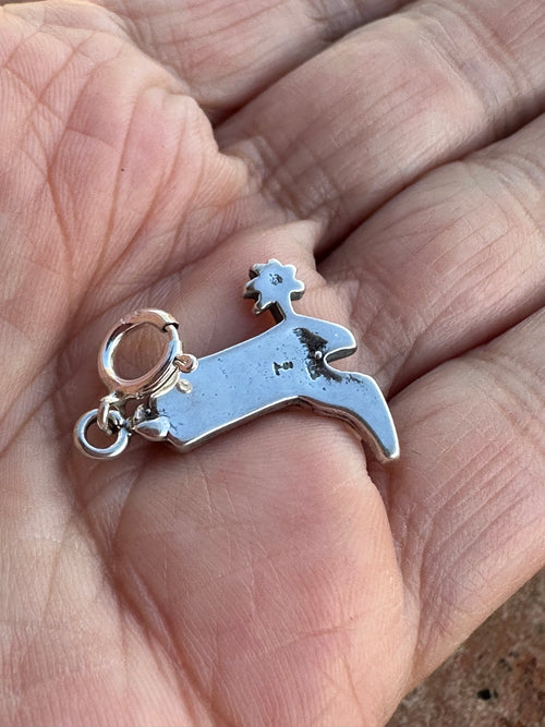 Navajo Sterling Silver Cowboy Boot Charm