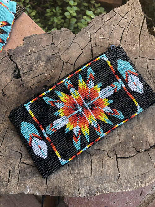 Handmade Southwestern Beaded hand bag