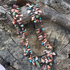 Navajo Multi Stone & Sterling Silver Beaded Necklace