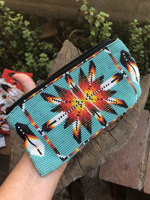 Handmade Southwestern Beaded hand bag