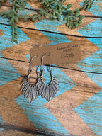 Handmade Sterling Silver Feather Dangle Earrings