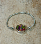 Primavera Stretch Sterling Silver Beaded Bracelet