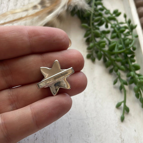 Nizhoni Turquoise & Sterling Silver Handmade Watch Charms pointy petals