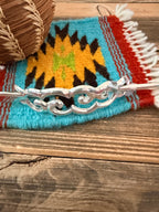 Handcrafted Old Pawn Sterling Silver Hair Pin by Frank Chee