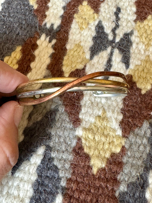 Vintage Handmade Copper Cuff Bracelet