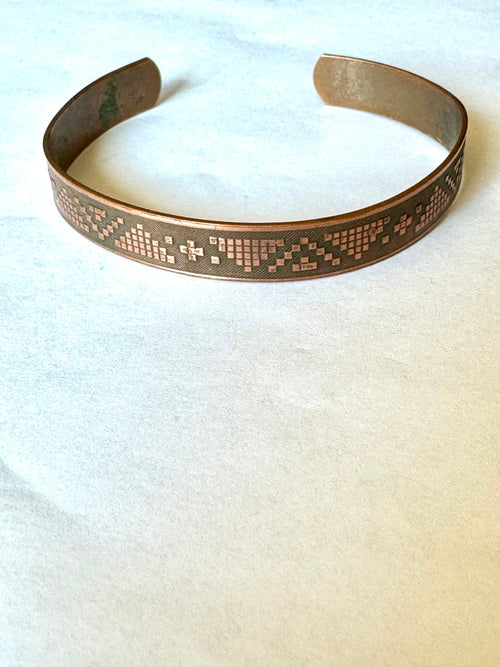 Vintage Handmade Copper Cuff Bracelet