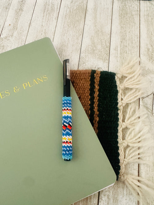 Navajo Made Muticolor Beaded Pen