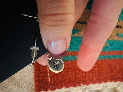 Navajo Turquoise & Sterling Silver Dangle Earrings