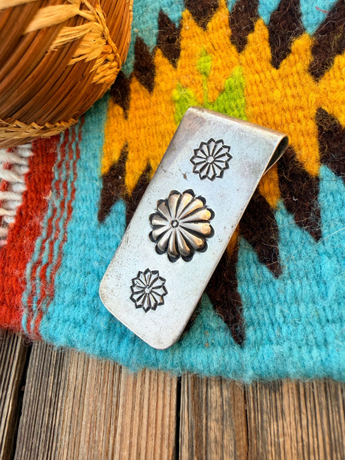 Handcrafted Old Pawn Sterling Silver Money Clip