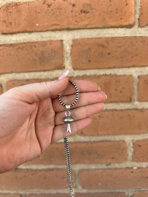 Handmade Sterling Silver Handstamped Blossom Pendant