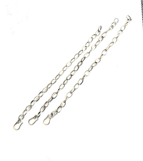 Handmade Sterling Silver Charm Chain Bracelets