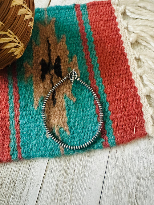 Navajo 3mm Saucer Sterling Silver Pearl Beaded Bracelet
