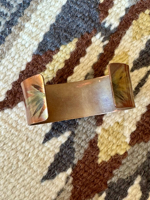 Vintage Handmade Copper Cuff Bracelet