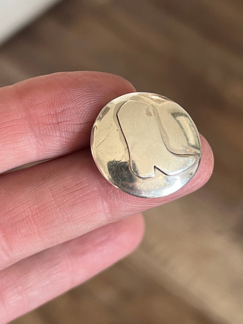 Sterling Silver Cowboy Boot Concho Slide