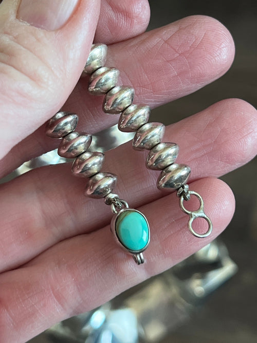 Estate Collection Vintage Sterling Silver Extra Chunky Geometric Beaded Necklace by Rainstar