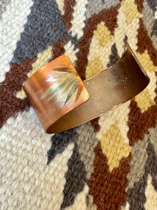 Vintage Handmade Copper Cuff Bracelet