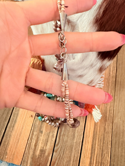 Old Pawn Handcrafted Multi Stone & Heishi Beaded 26” Necklace
