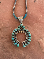 Handmade Sterling Silver & Turquoise Naja Style Pendant