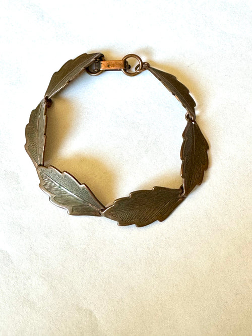 Vintage Handmade Copper Link Bracelet