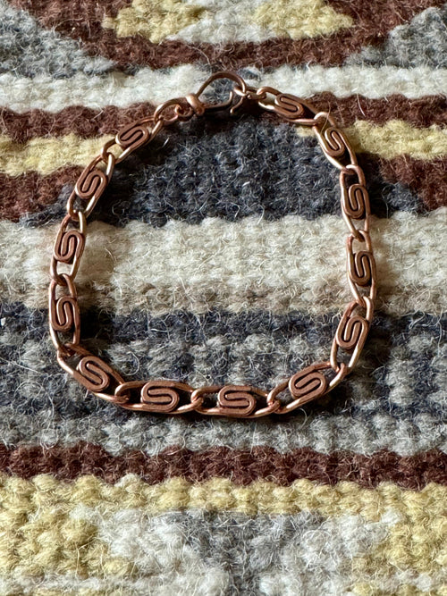 Vintage Handmade Copper Bracelet