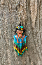 Handmade Beaded Frida Kahlo Keychain