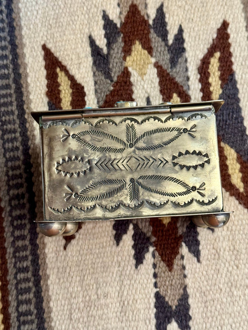 Handmade German Silver Trinket Box