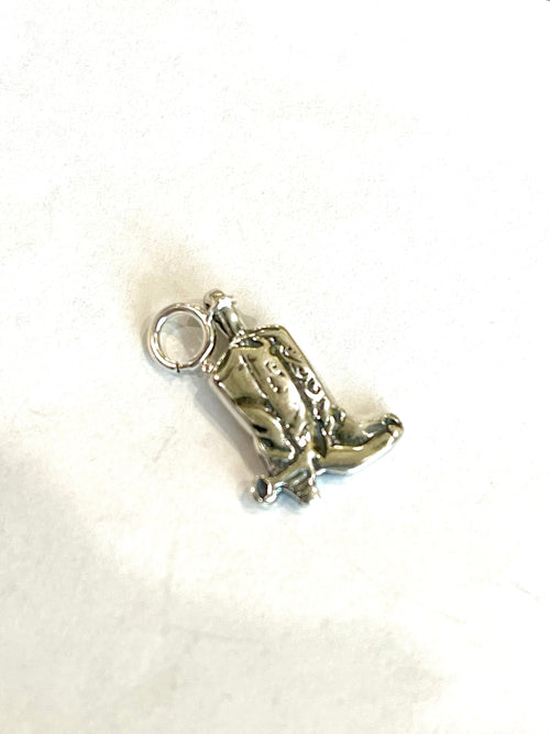 Native Handmade Sterling Silver COWBOY BOOT Charm