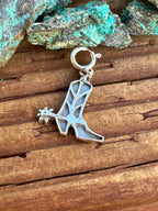 Navajo Sterling Silver Cowboy Boot Charm