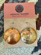 Vintage Handmade Copper Earrings