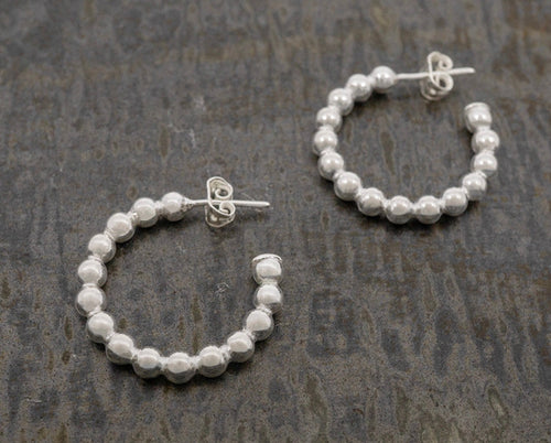 Beaded Hoop Earrings