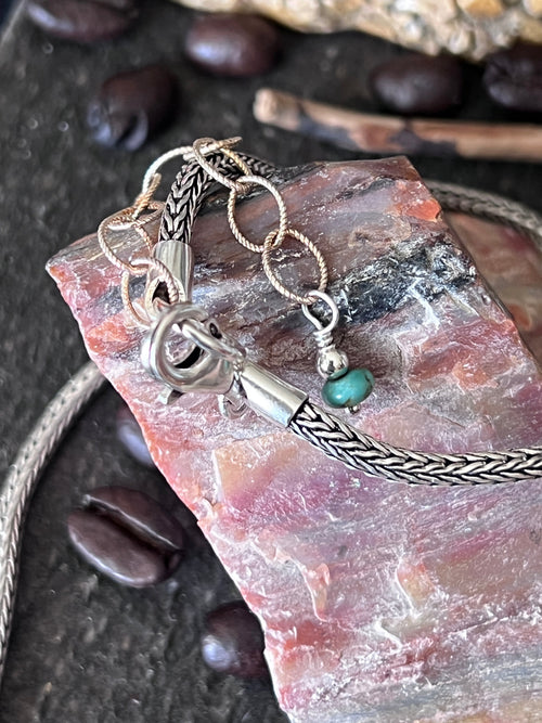 Tularosa Sterling Silver & Kingman Turquoise Celestial Rabbit Necklace