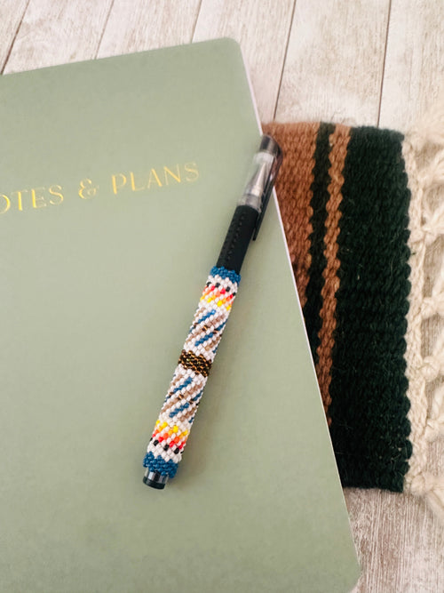 Navajo Made Muticolor Beaded Pen