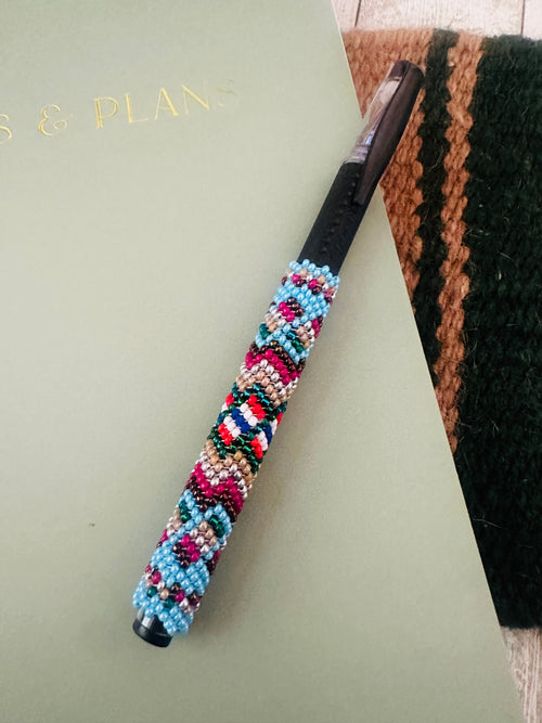 Navajo Made Muticolor Beaded Pen