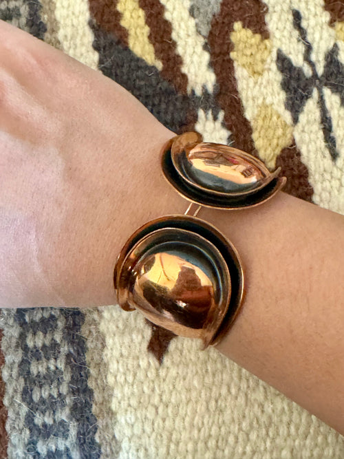 Vintage Handmade Copper Cuff Bracelet