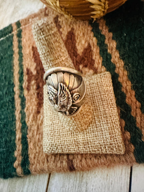 Old Pawn Sterling Silver Eagle Ring Size 9