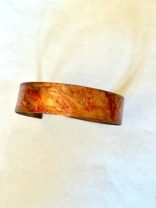 Vintage Handmade Copper Cuff Bracelet