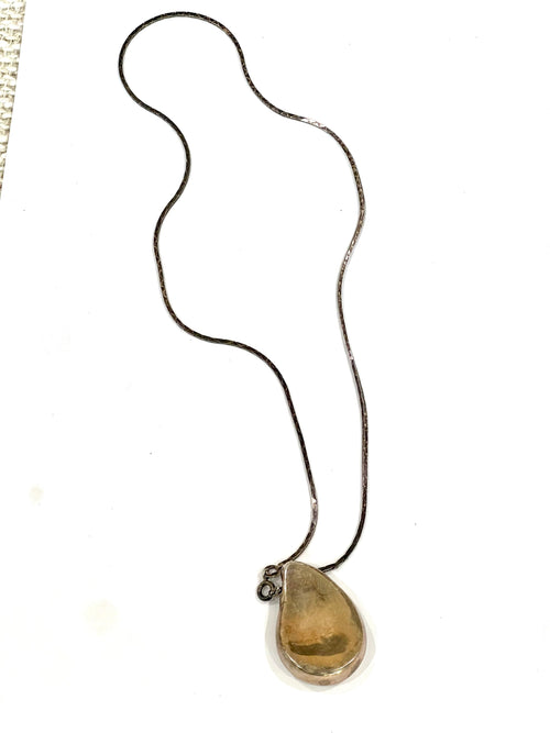 Vintage Old Pawn Handmade Sterling Silver Necklace