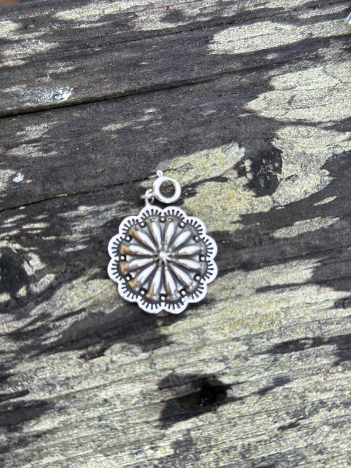 Sterling Silver Concho Charm